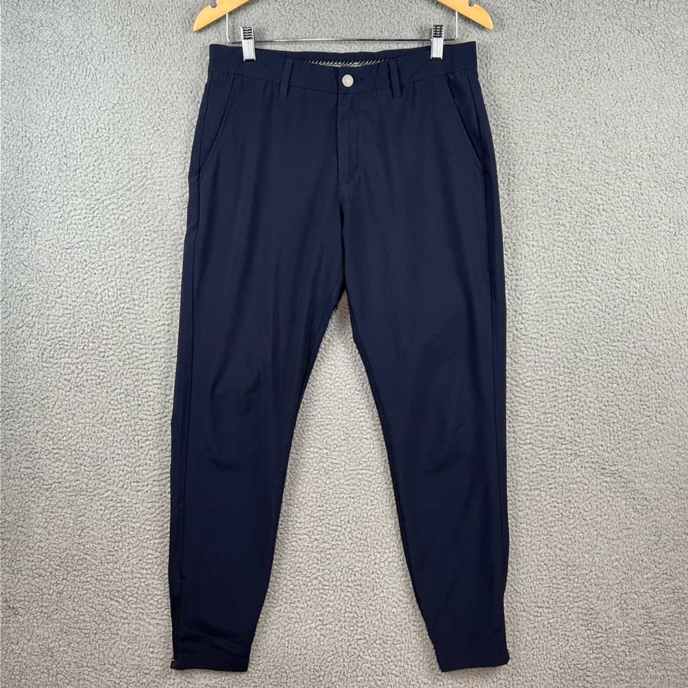 Primo Golf Joggers Mens 32 Regular Navy Blue Performance Tapered Ankle Zip Pants